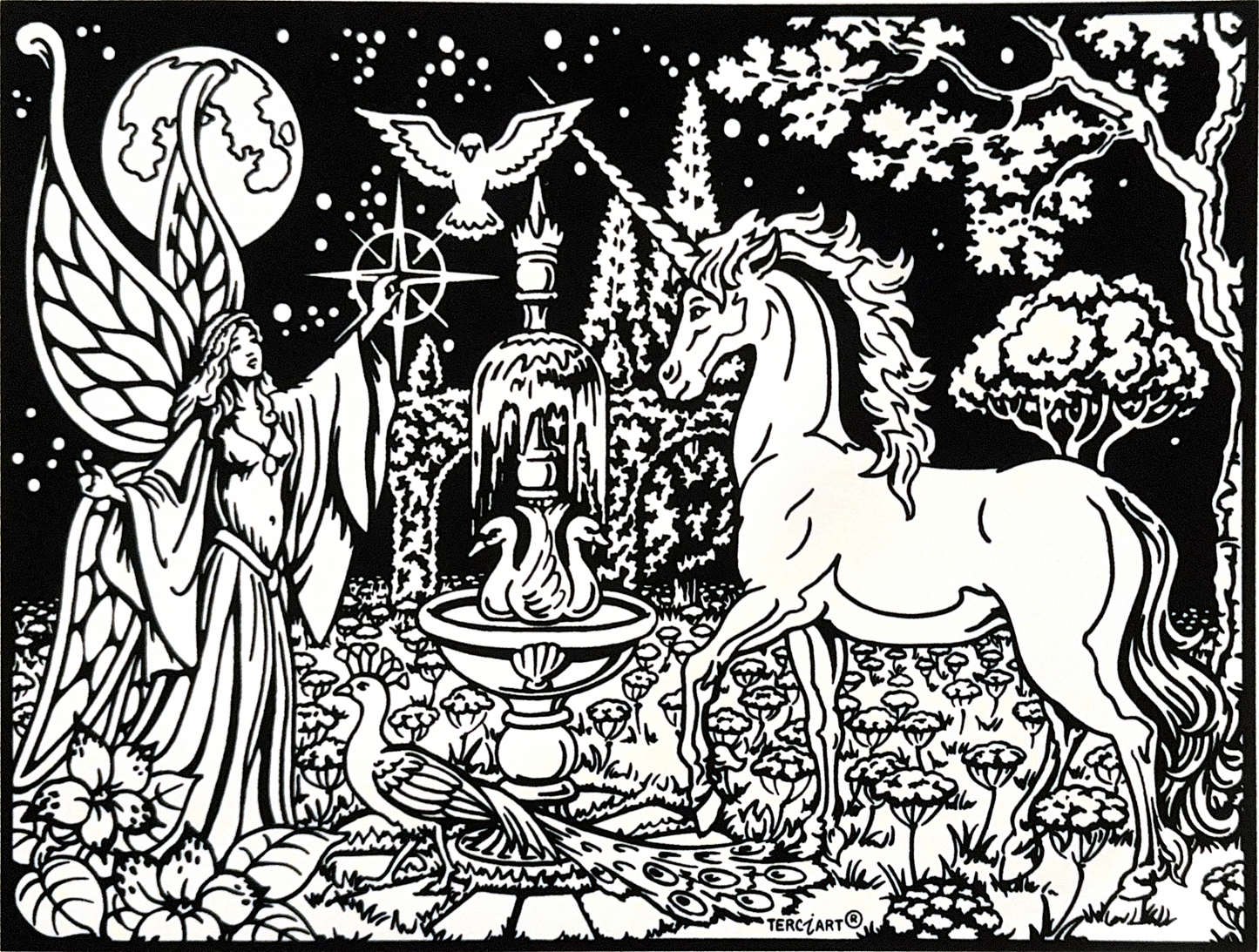 Fee mit Einhorn G149