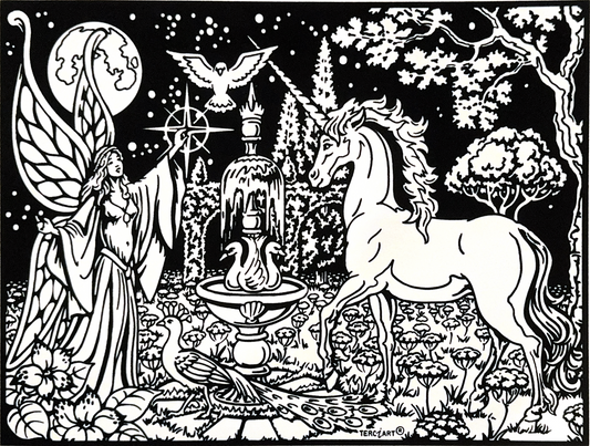 Fee mit Einhorn G149