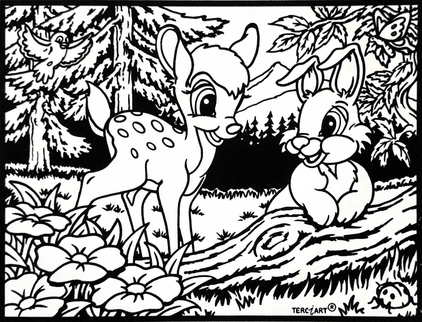 Reh und Kaninchen M096