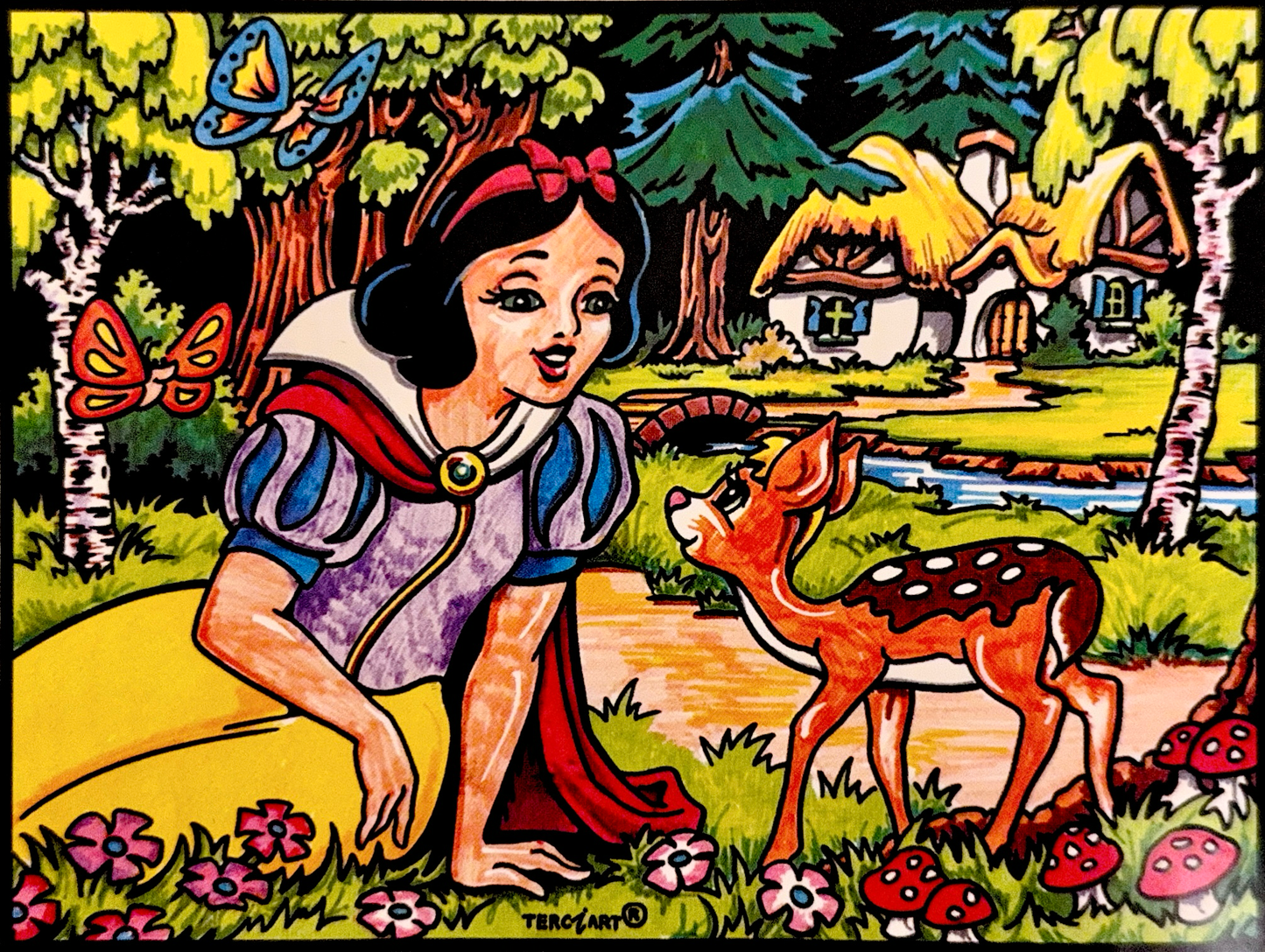 Prinzessin mit Reh M111
