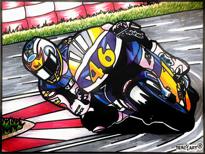 Samtbild Motorrad 46 – zum Ausmalen